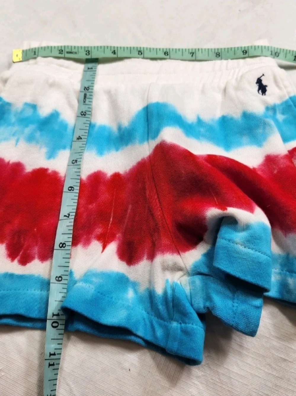 Polo Ralph Lauren Girls Shorts Size 5 Tie Dye Multicolor Red  Blue White NWT. 52